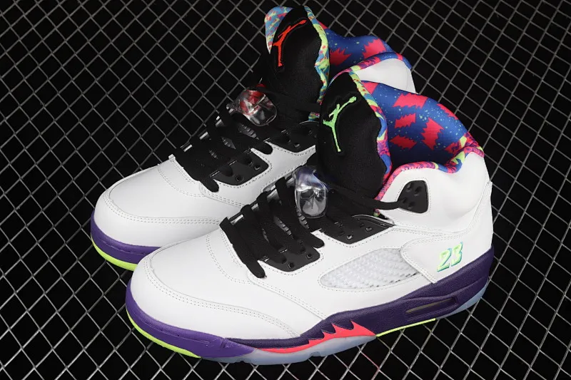 All categories Air Jordan Jordan series basketball shoes Air Jordan 5 G version Air Jordan 5 White Bel-Air AJ5 Joe 5 Fresh Prince 2020 version College Purple DB3335-100